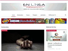 Tablet Screenshot of enlineapopayan.com